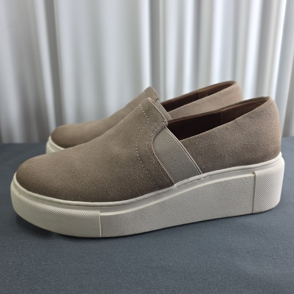 Caslon Tan Suede Women's US Size 6.5 Loafers Wedge Platform Heel